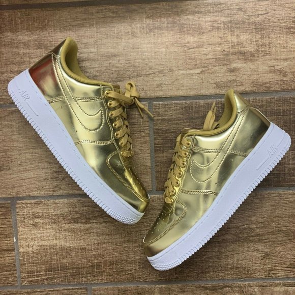 nike air force 1 low metallic gold